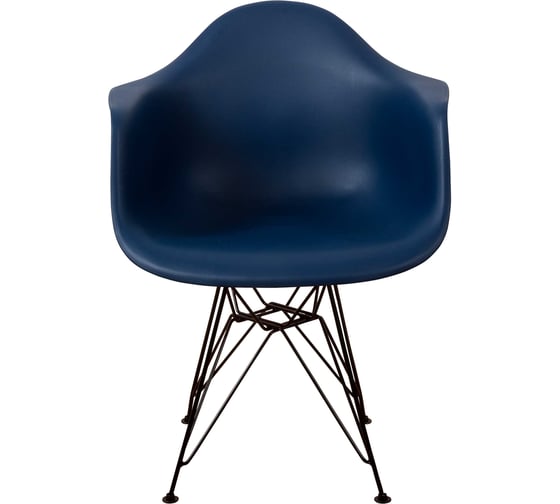 Комплект стульев пластиковых DERSTUHL 2 шт Black Eames, темно-синий, DSL06.017.2