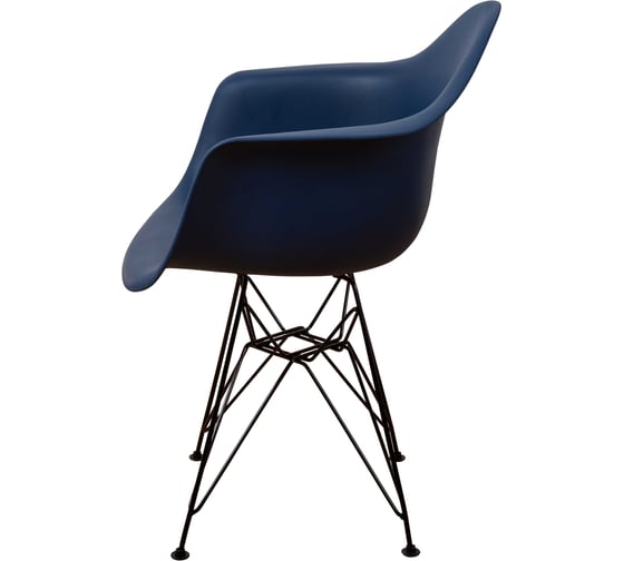 Стул-кресло из пластика DERSTUHL Black Eames, темно-синий DSL06.017