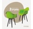 Комплект стульев пластиковых DERSTUHL 2 шт Plast Eames, салатовый, DSL045.012.2 1