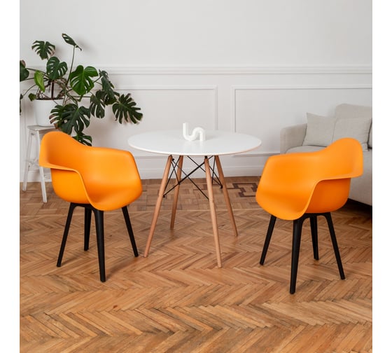 Комплект стульев пластиковых DERSTUHL 2 шт Plast Eames, желтый, DSL045.004.2
