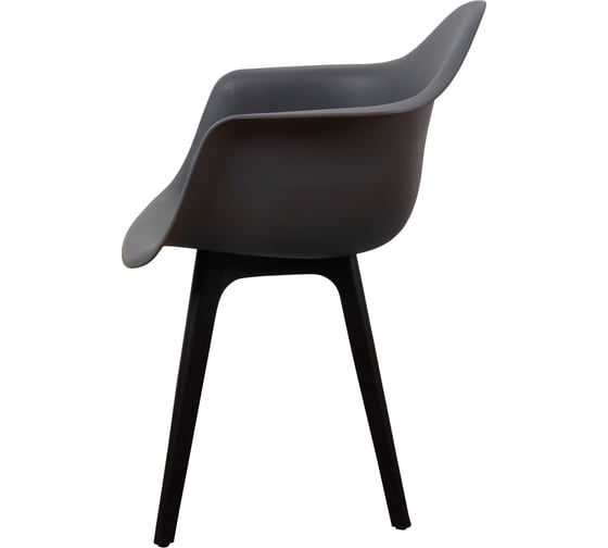 Стул-кресло из пластика DERSTUHL Plast Eames, темно-серый DSL045.003
