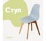 Стул пластиковый DERSTUHL Grand Wood Eames, светло-серый DSL010.002 1