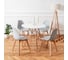 Комплект стульев пластиковых DERSTUHL 4 шт Grand Wood Eames, светло-серый, DSL010.002.4 2