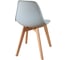 Комплект стульев пластиковых DERSTUHL 4 шт Grand Wood Eames, светло-серый, DSL010.002.4 6