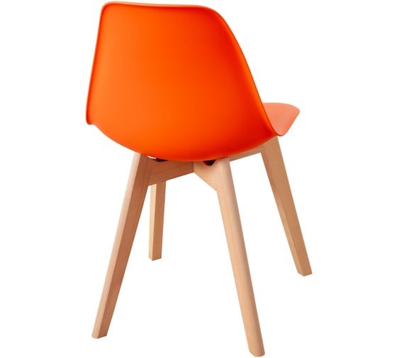 Стул пластиковый DERSTUHL Grand Wood Eames, оранжевый DSL010.005