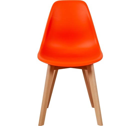 Комплект стульев пластиковых DERSTUHL 4 шт Grand Wood Eames, оранжевый, DSL010.005.4