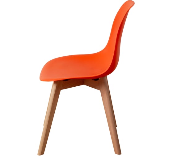 Комплект стульев пластиковых DERSTUHL 4 шт Grand Wood Eames, оранжевый, DSL010.005.4
