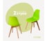 Комплект стульев пластиковых DERSTUHL 2 шт Grand Wood Eames, салатовый, DSL010.012.2 1