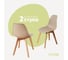 Комплект стульев пластиковых DERSTUHL 2 шт Grand Wood Eames, темно-бежевый, DSL010.013.2 1