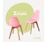 Комплект стульев пластиковых DERSTUHL 2 шт Grand Wood Eames, розовый, DSL010.015.2 1