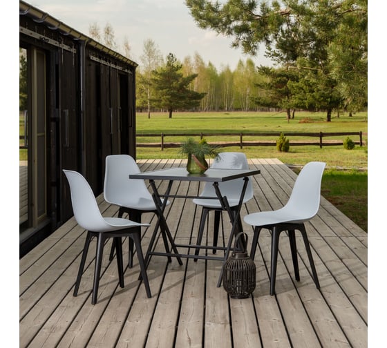Стул пластиковый DERSTUHL Plast Eames, светло-серый DSL044.002