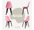 Комплект стульев пластиковых DERSTUHL 4 шт Plast Eames, розовый, DSL044.015.4 1