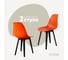 Комплект стульев пластиковых DERSTUHL 2 шт Plast Eames, оранжевый, DSL044.005.2 1