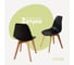 Комплект стульев пластиковых DERSTUHL 2 шт Grand Wood Eames, черный, DSL010.010.2 1
