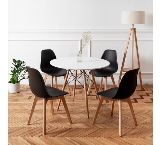 Стул DERSTUHL Grand Wood Eames черный, комплект 4 шт DSL010.010.4 1