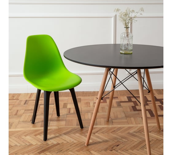 Комплект стульев пластиковых DERSTUHL 4 шт Plast Eames, салатовый, DSL044.012.4