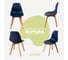 Комплект стульев пластиковых DERSTUHL 4 шт Grand Wood Eames, темно-синий, DSL010.017.4 1