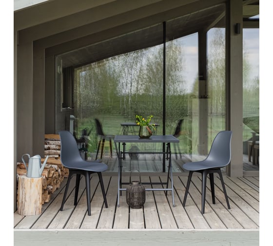 Стул DERSTUHL Plast Eames темно-серый, комплект 2 шт DSL044.003.2 1