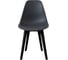 Комплект стульев пластиковых DERSTUHL 4 шт Plast Eames, темно-серый, DSL044.003.4 5