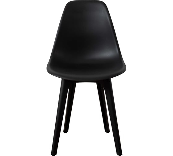 Комплект стульев пластиковых DERSTUHL 4 шт Plast Eames, черный, DSL044.010.4