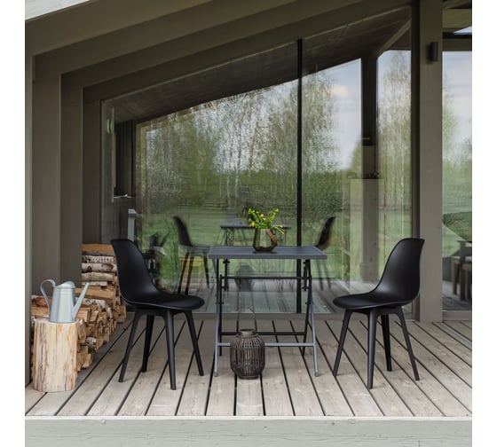 Комплект стульев пластиковых DERSTUHL 2 шт Plast Eames, черный, DSL044.010.2 1