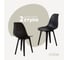 Комплект стульев пластиковых DERSTUHL 2 шт Plast Eames, черный, DSL044.010.2 1
