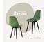Комплект стульев пластиковых DERSTUHL 2 шт Plast Eames, темно-зеленый, DSL044.016.2 1