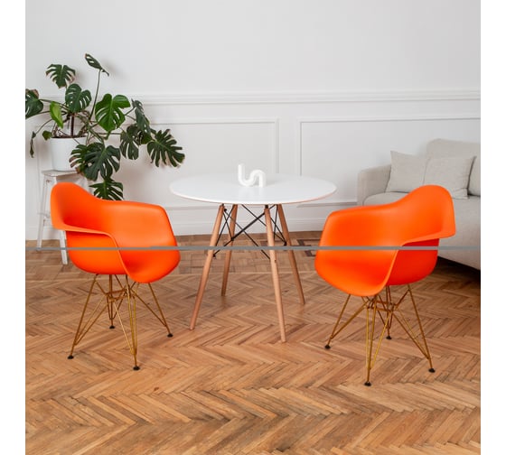 Стул-кресло DERSTUHL Gold Eames оранжевый, комплект 2 шт DSL040.005.2 1