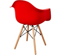 Комплект стульев пластиковых DERSTUHL 2 шт Wood Eames, красный, DSL04.006.2
