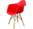 Комплект стульев пластиковых DERSTUHL 2 шт Wood Eames, красный, DSL04.006.2 5