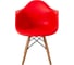 Комплект стульев пластиковых DERSTUHL 2 шт Wood Eames, красный, DSL04.006.2 6