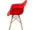 Комплект стульев пластиковых DERSTUHL 2 шт Wood Eames, красный, DSL04.006.2 7