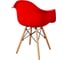 Комплект стульев пластиковых DERSTUHL 2 шт Wood Eames, красный, DSL04.006.2 1