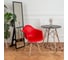 Комплект стульев пластиковых DERSTUHL 2 шт Wood Eames, красный, DSL04.006.2 2