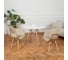 Комплект стульев пластиковых DERSTUHL 2 шт Wood Eames, темно-бежевый, DSL04.013.2 2