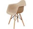 Комплект стульев пластиковых DERSTUHL 2 шт Wood Eames, темно-бежевый, DSL04.013.2 3