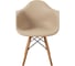 Комплект стульев пластиковых DERSTUHL 2 шт Wood Eames, темно-бежевый, DSL04.013.2 4