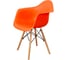 Стул-кресло из пластика DERSTUHL Wood Eames, оранжевый DSL04.005 3