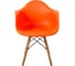 Стул-кресло из пластика DERSTUHL Wood Eames, оранжевый DSL04.005 4