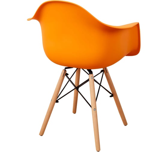 Стул-кресло из пластика DERSTUHL Wood Eames, желтый DSL04.004