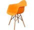 Стул-кресло из пластика DERSTUHL Wood Eames, желтый DSL04.004 3