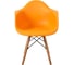 Стул-кресло из пластика DERSTUHL Wood Eames, желтый DSL04.004 4