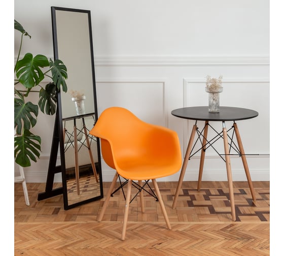 Комплект стульев пластиковых DERSTUHL 2 шт Wood Eames, желтый, DSL04.004.2