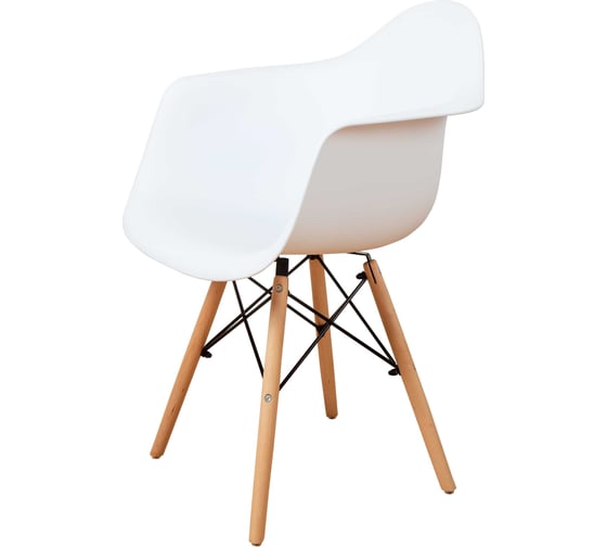 Комплект стульев пластиковых DERSTUHL 2 шт Wood Eames, белый, DSL04.001.2
