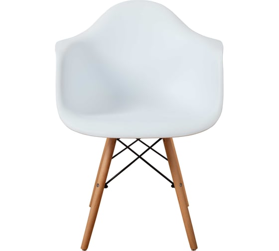 Комплект стульев пластиковых DERSTUHL 2 шт Wood Eames, белый, DSL04.001.2