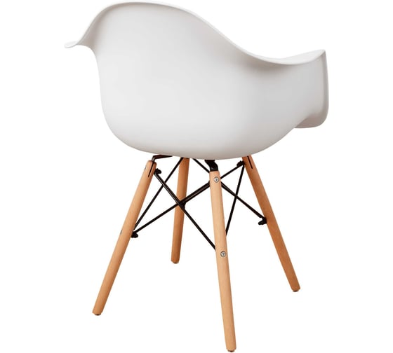 Комплект стульев пластиковых DERSTUHL 2 шт Wood Eames, белый, DSL04.001.2
