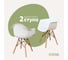 Комплект стульев пластиковых DERSTUHL 2 шт Wood Eames, белый, DSL04.001.2 1