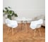 Комплект стульев пластиковых DERSTUHL 2 шт Wood Eames, белый, DSL04.001.2 2