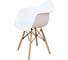 Комплект стульев пластиковых DERSTUHL 2 шт Wood Eames, белый, DSL04.001.2 3