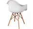 Комплект стульев пластиковых DERSTUHL 2 шт Wood Eames, белый, DSL04.001.2 6